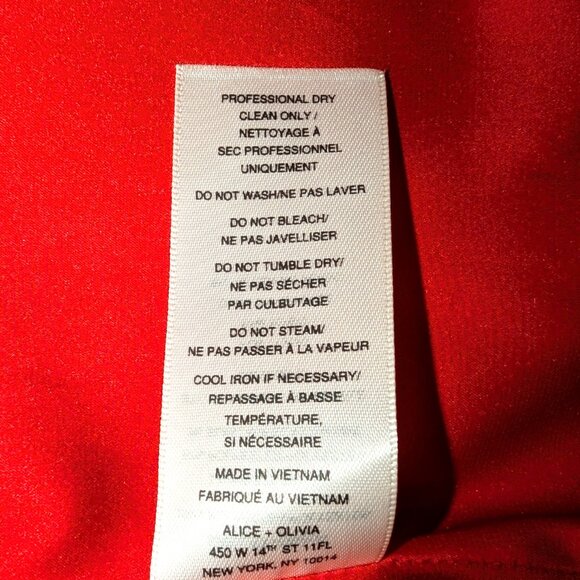 NWT Alice + Olivia | Maxi Vest Poppy Red Crepe Sleeveless Angelica | Large - Picture 10 of 14